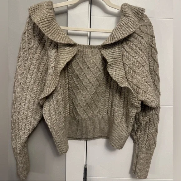 Blogger Favorite Ruffle Knit Sweater - Picture 3 of 6